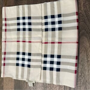 Burberry Checkered Silk Scarf